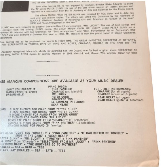 Dear Heart 1964 Sheet Music Henry Mancini Glen Ford Geraldine Page - Picture 8 of 8